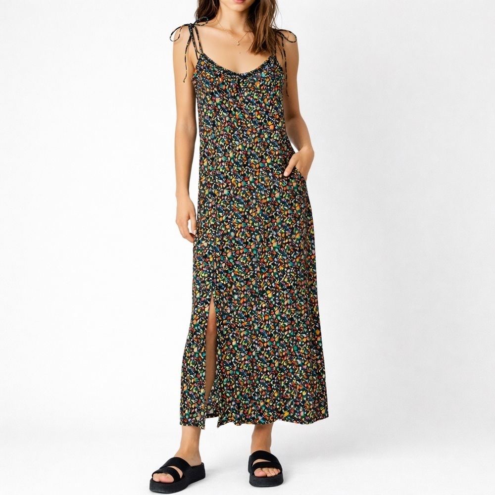 Motel Floral Spaghetti Strap Dress XS